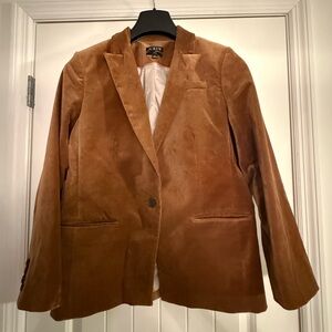 J. Crew Women's Brown Velvet Blazer